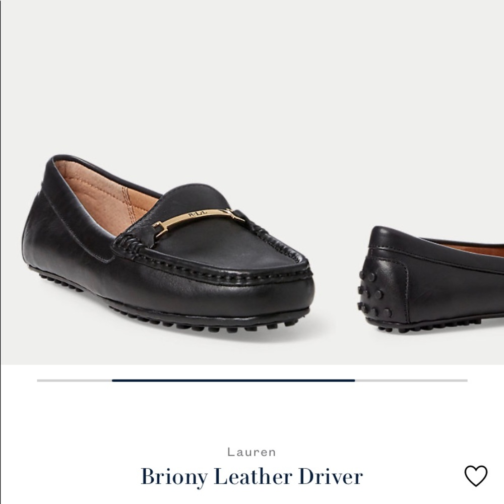 Lauren Ralph Lauren Briony Leather Driver loafers size 7B